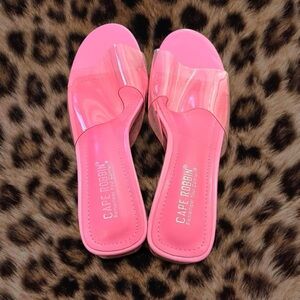Cape Robbin Pink Slide Heels – Size 7